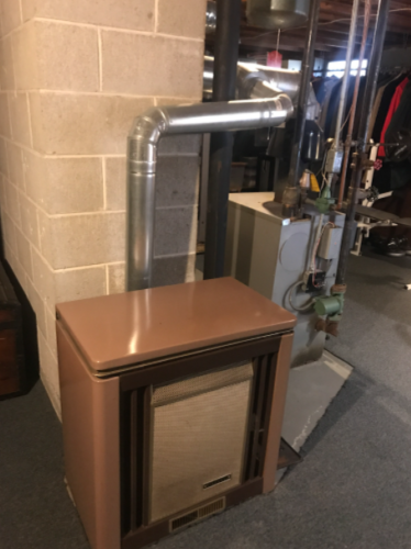 Gas basement heater