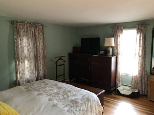 master bedroom with bathroom